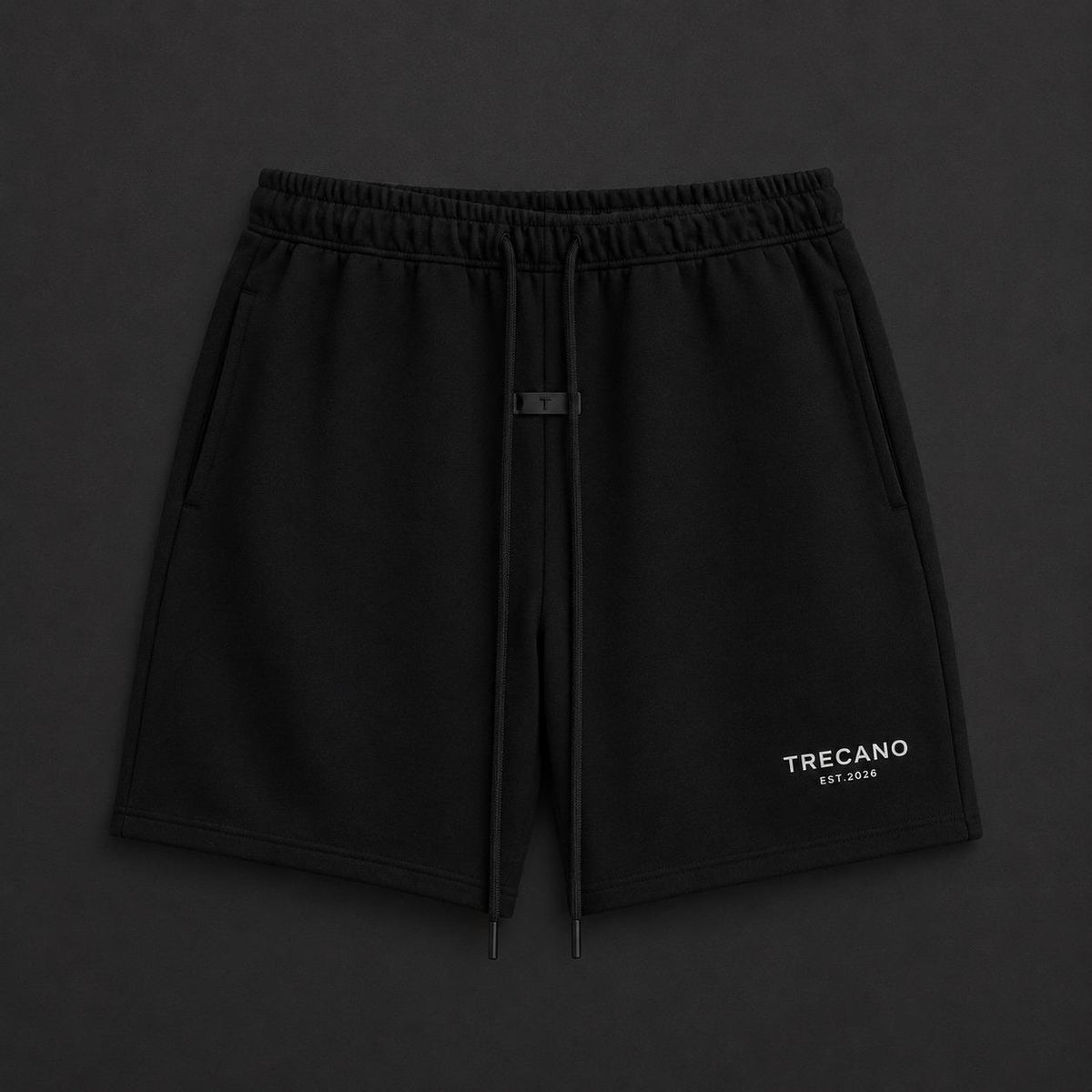 Trecano Premium Black Essential Shorts