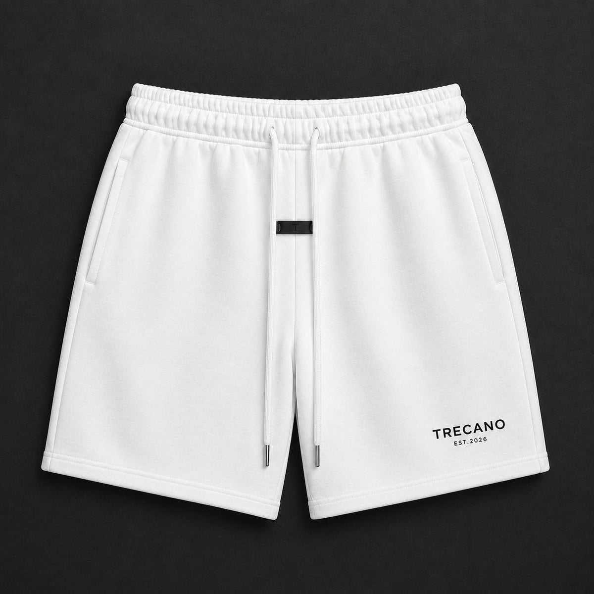 Trecano Premium White Essential Shorts